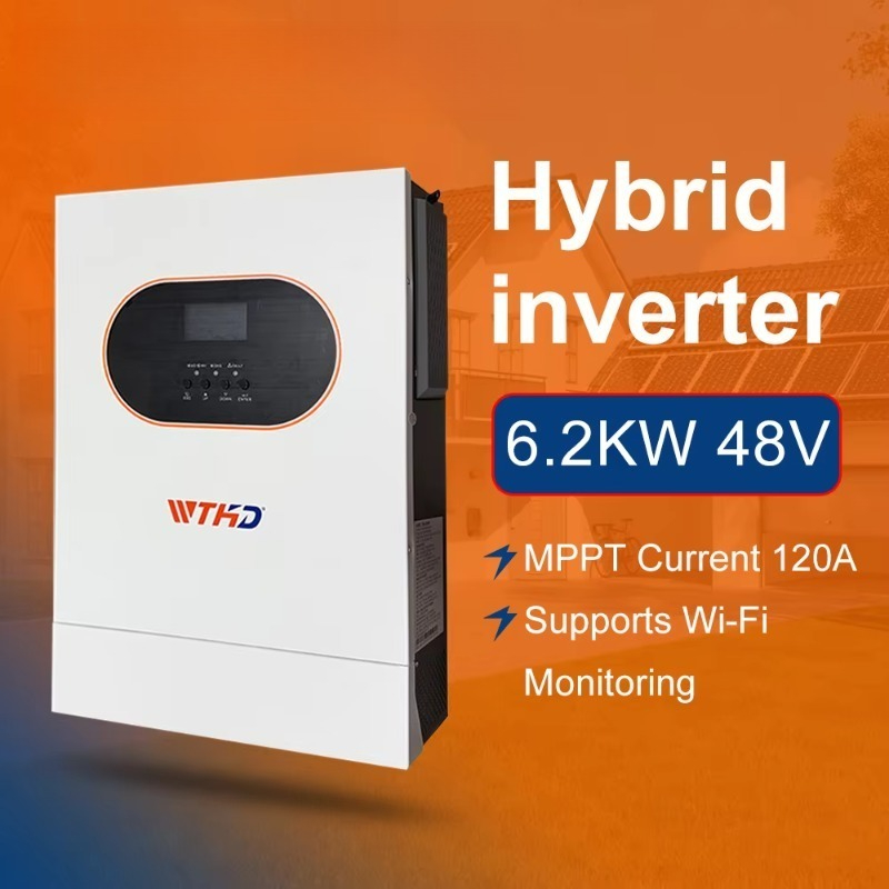 Pure Sine Wave Inverter - Inversor Solar Híbrido Monofásico de 6.2KW,