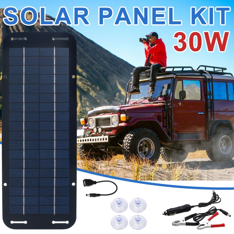 Renewable Energy Kits - Kit de Panel Solar de 12V,