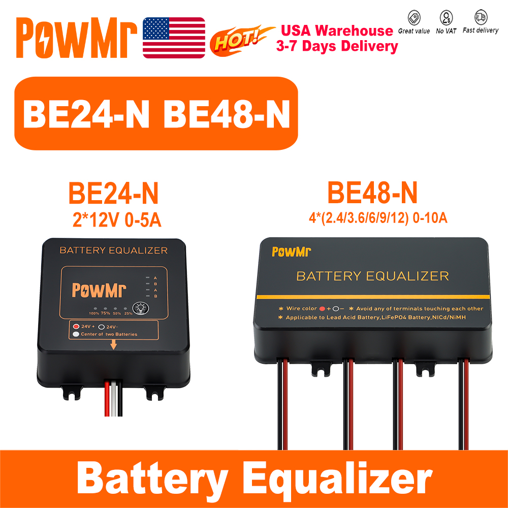Renewable Energy Kits - Ecualizador de Baterías PowMr USA 24V