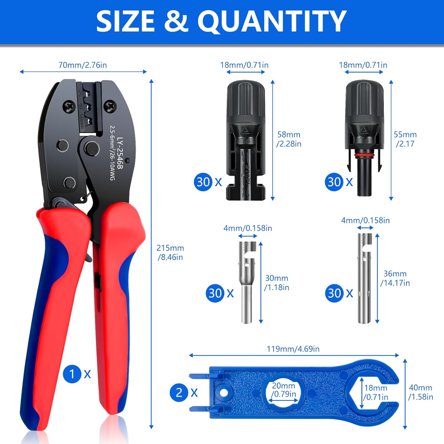 Renewable Energy Kits - Kit de conector de Panel Solar,