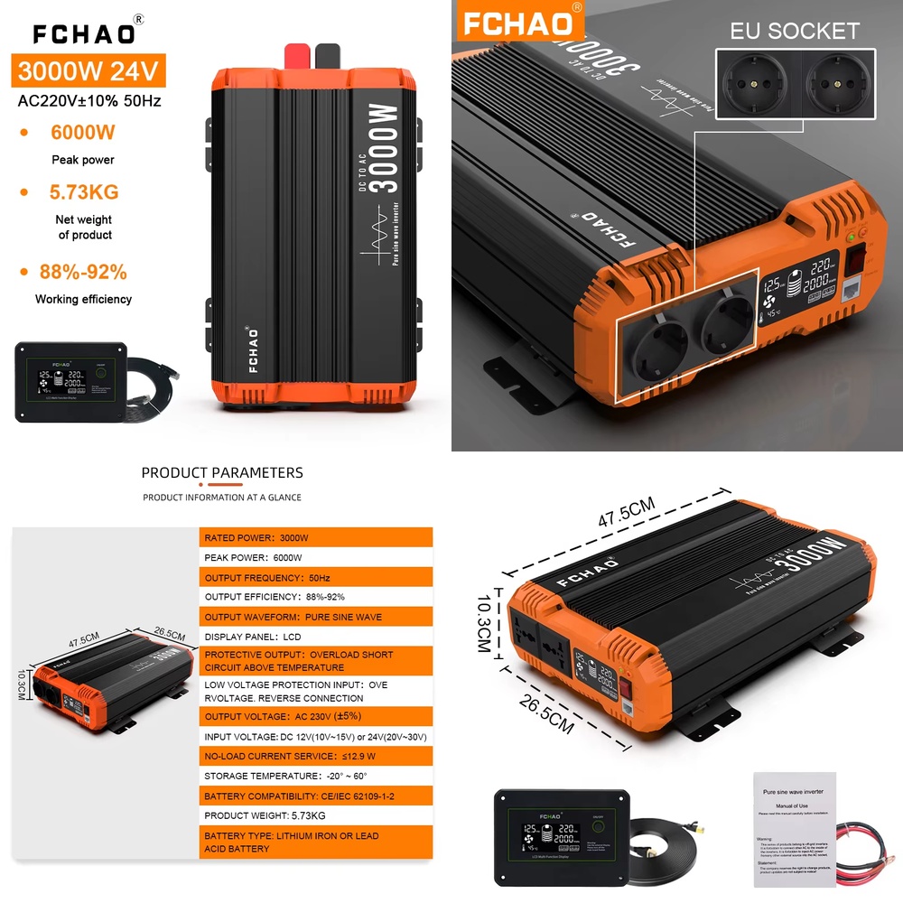 Inversor de Onda Sinusoidal Pu - Pure Sine Wave Inverter reseña y precio