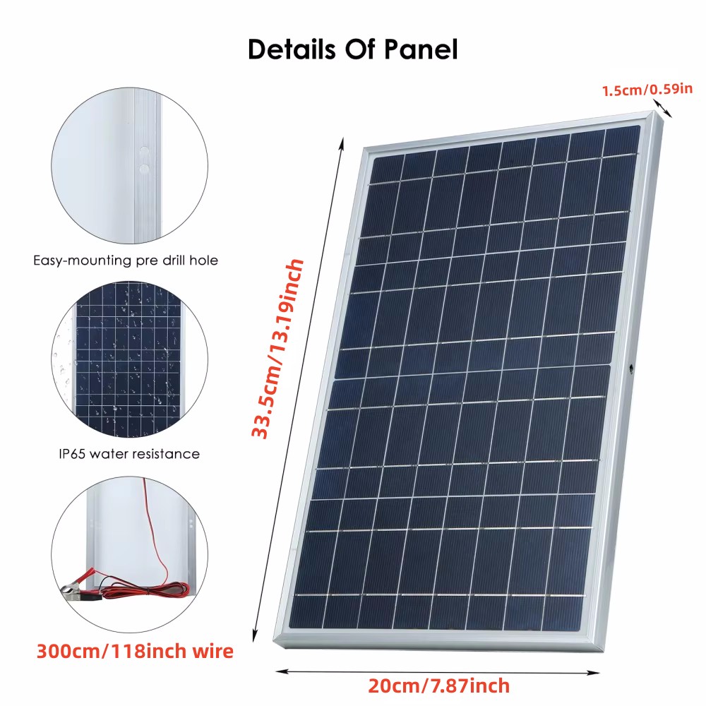 Kit de panel solar de 35W, ene - Renewable Energy Kits reseña y precio