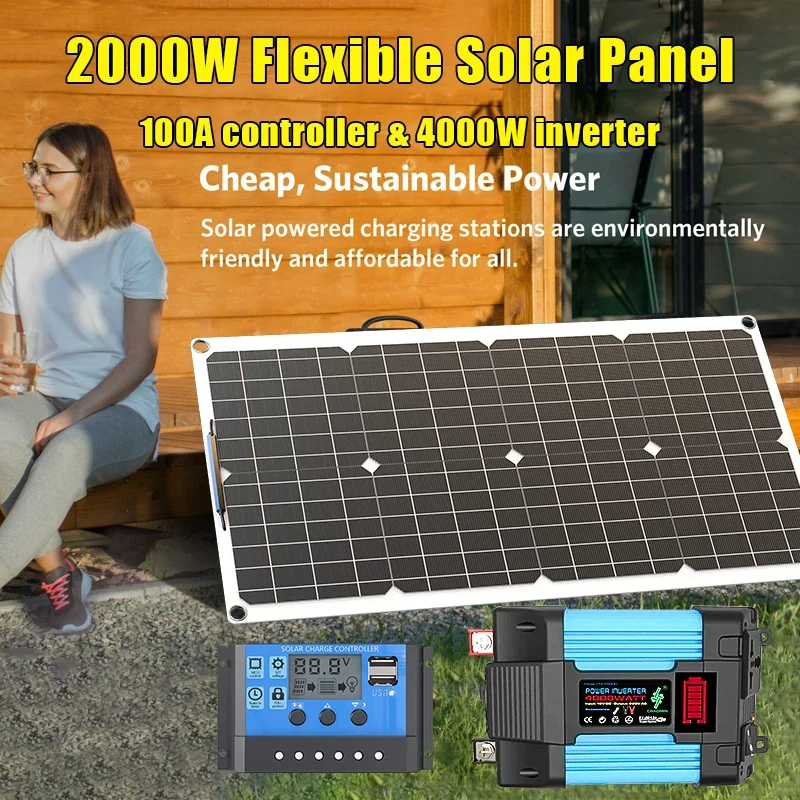 Kit de panel solar de 4000 W,  - Renewable Energy Kits reseña y precio